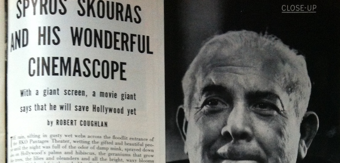 From Life Magazine, featuring Spyros Skouras' push for Cinemascope