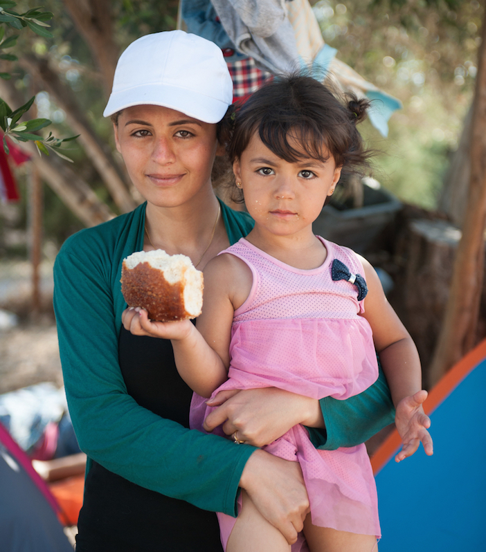 Jeilan, 28 years old, from Aleppo, Syria, with her 4 years old daughter, stays in the Kara Tepe refugee camp on the island of Lesbos. She has already spent 5 days in the camp waiting for her papers to be issued by the police. ìI cannot believe that I am living in such conditions with my family,î she says. ìI used to be a teacher back in my country. My husband was an accountant. Look at us now! This is inhumane.î