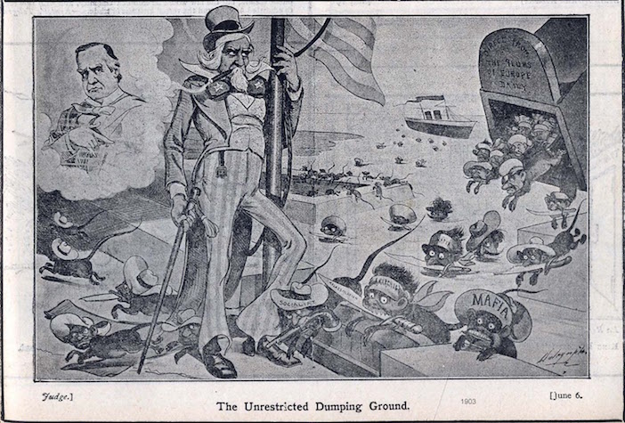 America, the "unrestricted dumping ground" which depicted Greeks and other Eastern Europeans as animals.
