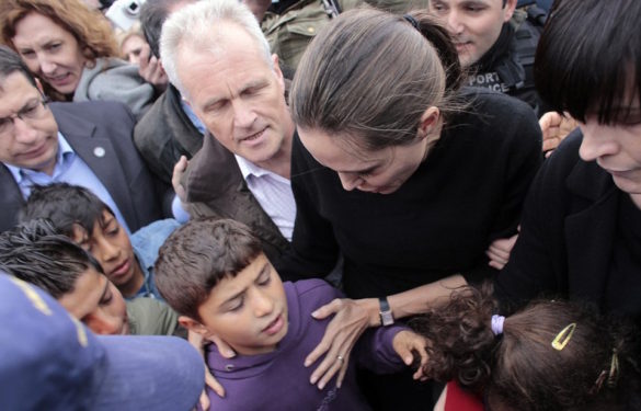 (Photos) Angelina Jolie Latest Hollywood Celebrity to Visit Refugees in Greece