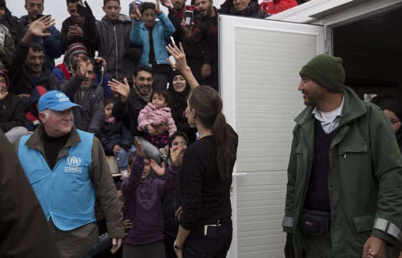 (Photos) Angelina Jolie Latest Hollywood Celebrity to Visit Refugees in Greece