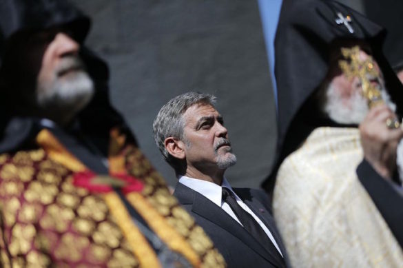 (Photos) George Clooney in Armenia to Mark Genocide Anniversary