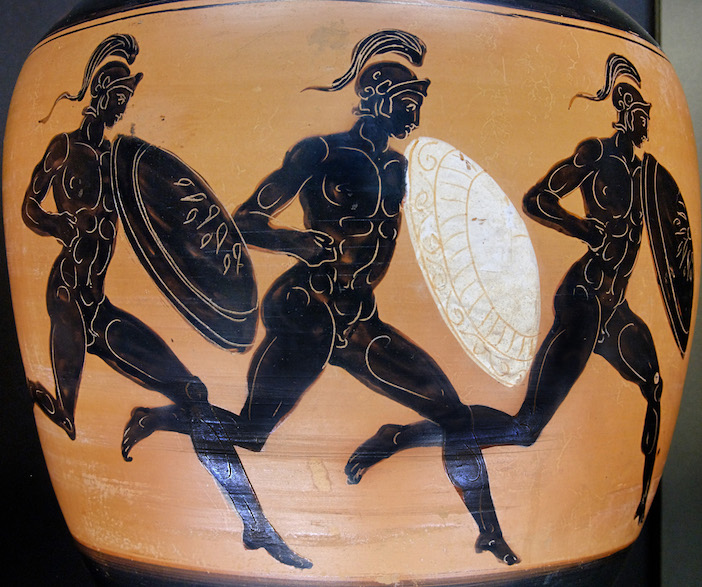 Leonidas prefers a likeness of him during the Hoplitodromos, or race with armor.