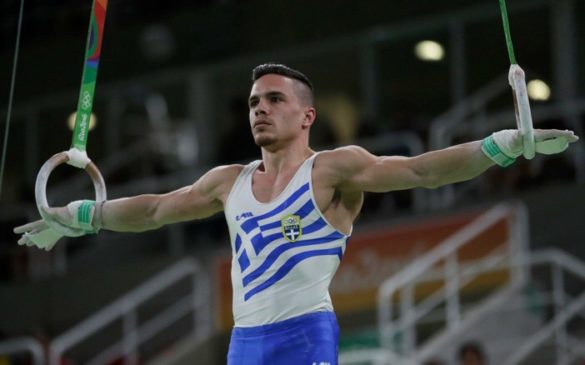 Greece’s Eleftherios Petrounias Wins Gold in Rings Competition