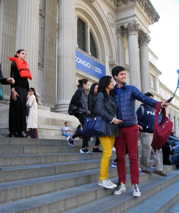 NYC Artist Silently Protests and Enlightens, One #OrangeVest at a Time