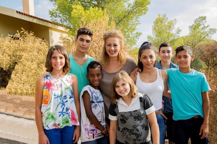 Children from one of the SOS Children's Villages in Greece