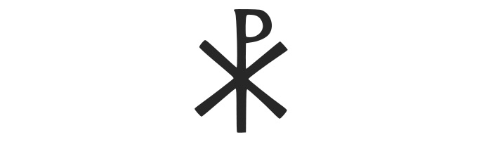 Constantine the Great used this symbol wit the first two Greek letters from the name of Christ (chi and rho)