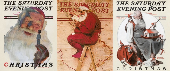 Norman Rockwell's Santa Claus depictions helped create the image we know today of "Jolly Old Saint Nick."