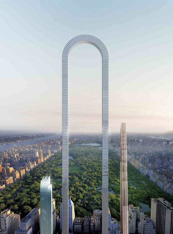 A Greek Architect Wants to Twist Up the Famed NYC Skyline with his “Big Bend” Concept