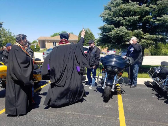 (Photos) Bikers Get their Blessing by Chicago Bishop