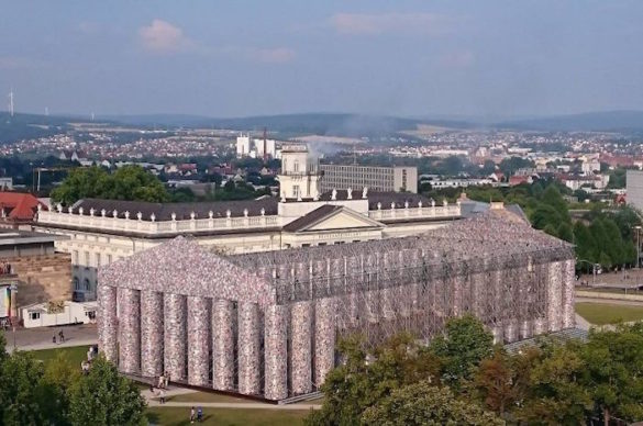 100,000 Banned Books Used to Recreate Parthenon
