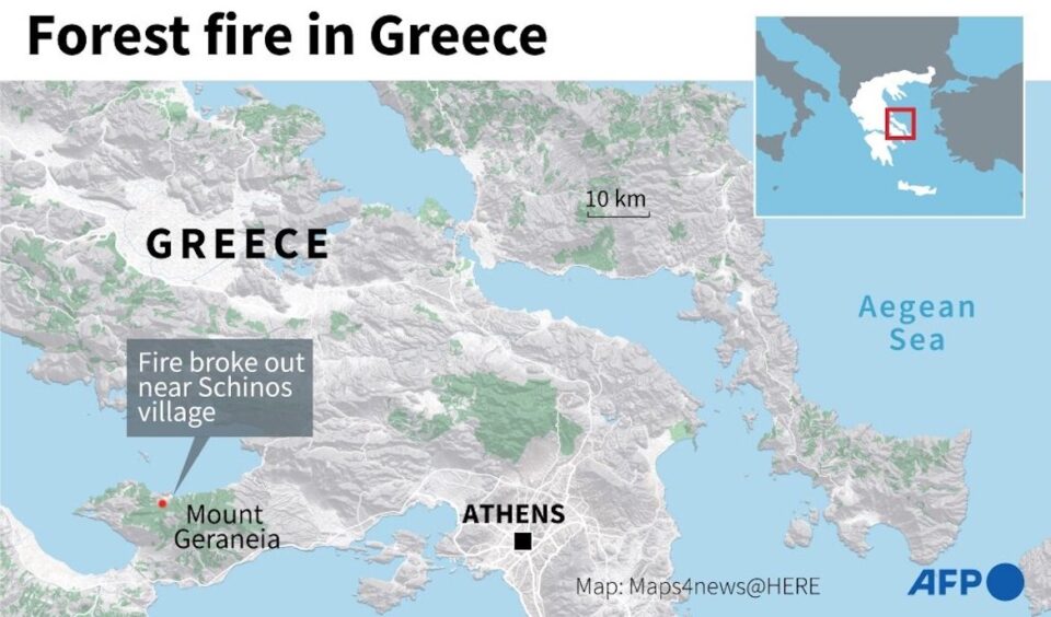 Greece forest fire