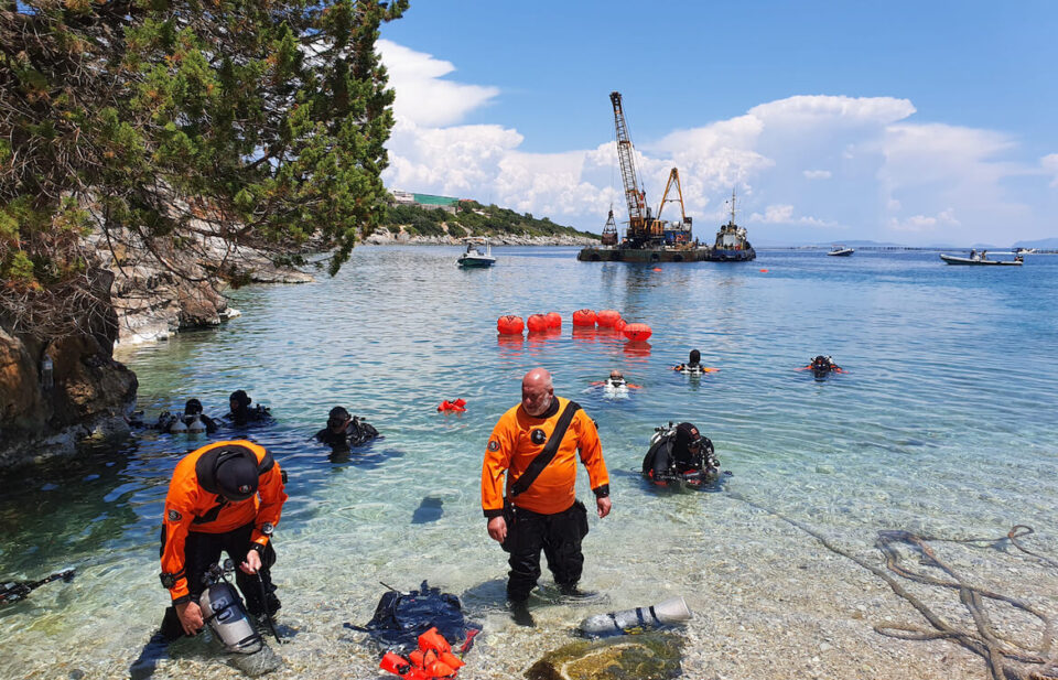 Cleanup Greek island