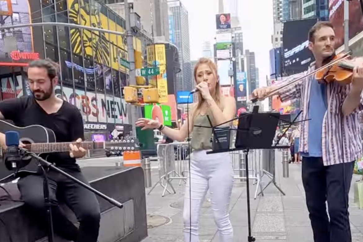 New York Based Musicians Bring Traditional Cypriot Music to Times Square photo image