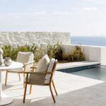 Four Seasons Hotel Mykonos overlooking the Aegean Sea